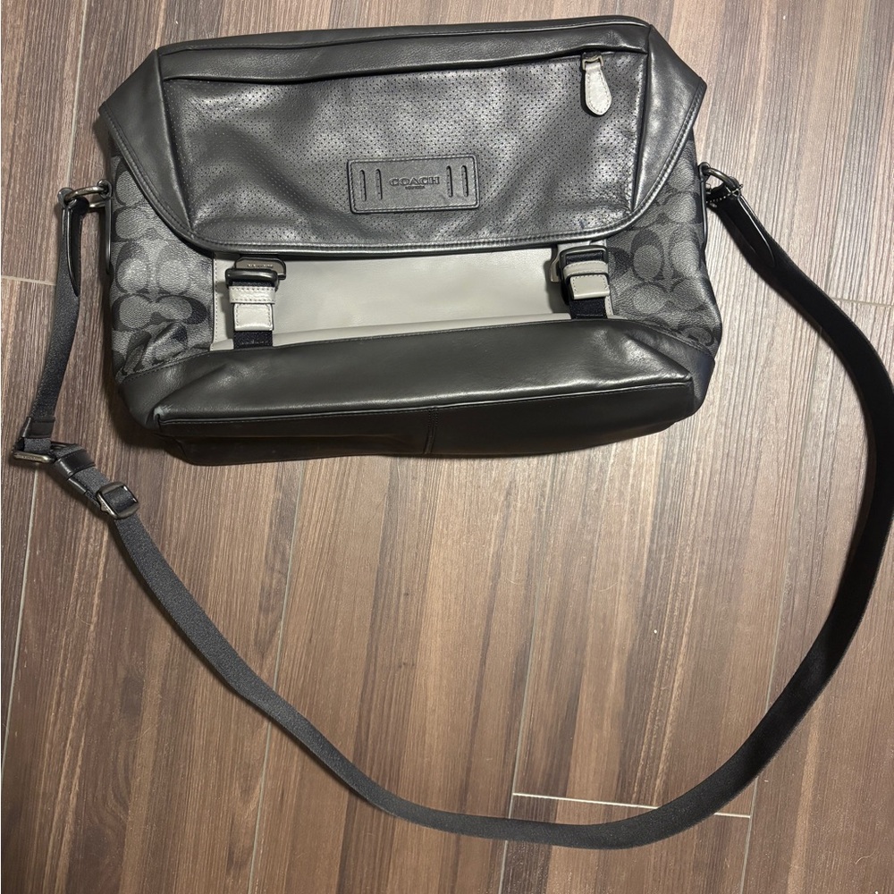 Coach leather crossbody bag